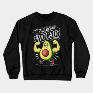 Powered By Avocado Crewneck Sweatshirt